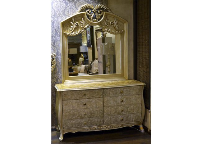 Buy Golden Konya dresser with mirror Online - JF Homes