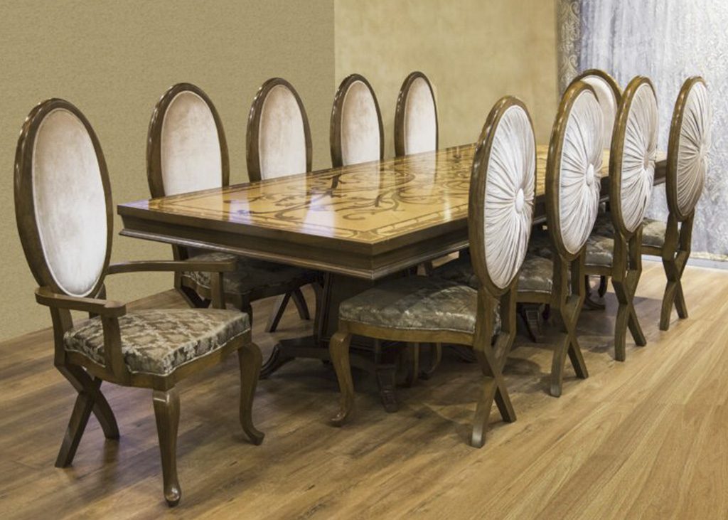 Bergamo – Dining Table With 10 Chairs