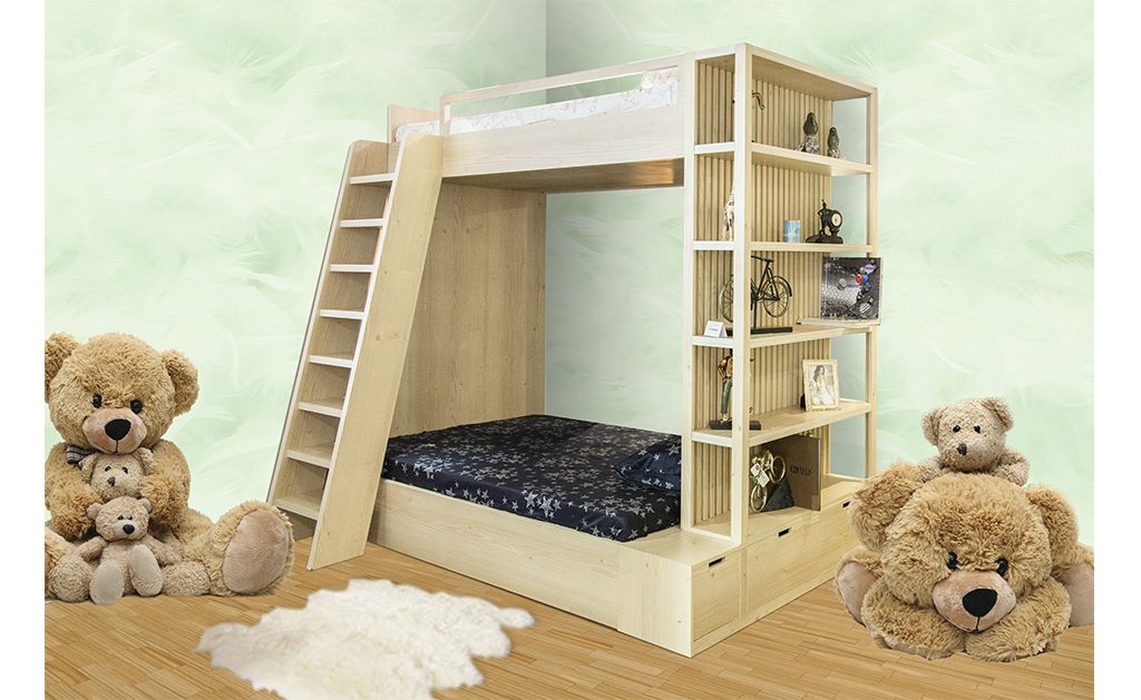 Bunk Bed – White Finish – BB-01