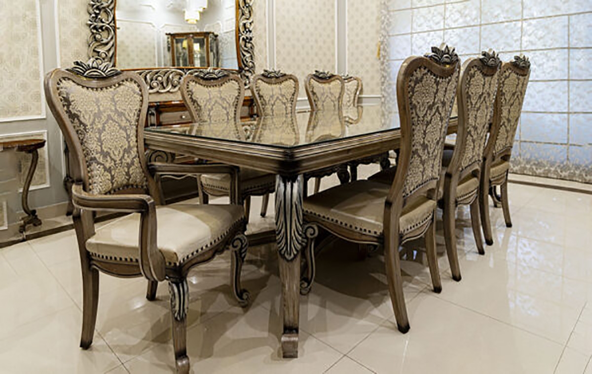 Thomas – Dining Table With 8 Chairs